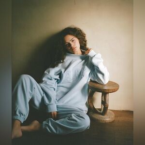 Parke Ice Blue Mockneck